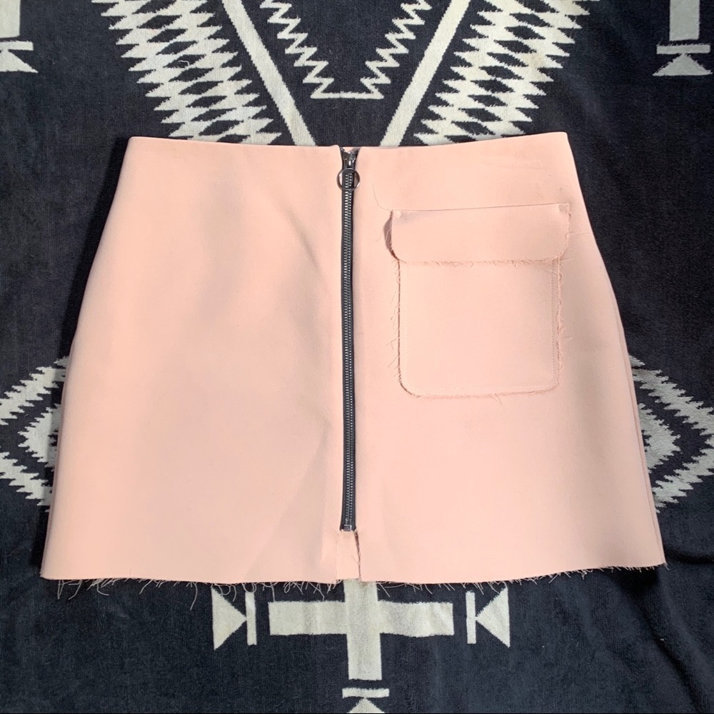 TOPSHOP Light Pink Mini Skirt